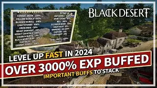 Level Up Faster in 2024 & BEST EXP Buffs to use | Black Desert