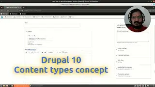 Drupal 10 -  Content types concept