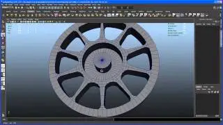 Modeling tutorial in Maya - RB6 F1 car - 04 the front rim 02