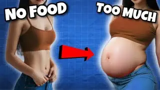 HOW MUCH FOOD Can a Woman Eat to GAIN WEIGHT? (Food baby belly)