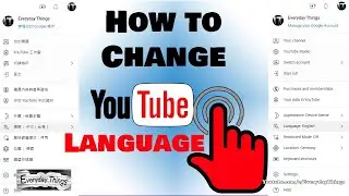 How to change language on YouTube