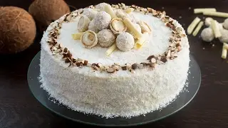 Almond Coconut Cake (Raffaello cake) Recipe