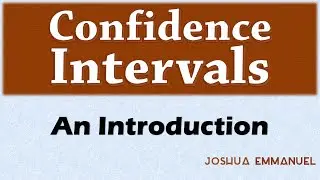 Confidence Intervals - Introduction