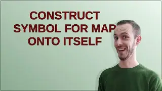 Tex: Construct symbol for map onto itself