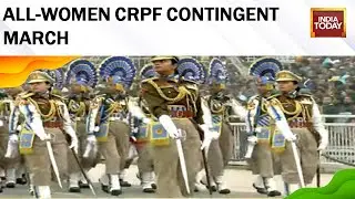 WATCH: All-Women CRPF Marching Contingent At Republic Day Parade | 74th Republic Day 2023