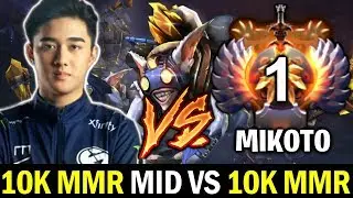 when ABED MEEPO mid vs MIKOTO the First 10K MMR Indonesian Dota 2