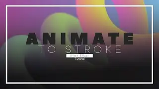 Create a Stroke Animation with After Effects -After Effects Tutorial -Easy Method - 100% Free Plugin