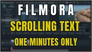 How to add scrolling text in filmora any version Bangla English | Mizan Bin Bodrul