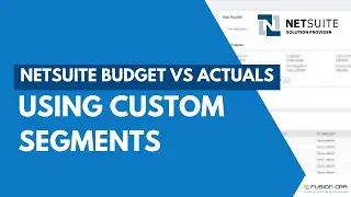 NetSuite Budget vs Actuals Using Custom Segments | Web Query