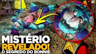 ENCONTRO o CORPO do GLAMROCK BONNIE em FNAF SECURITY BREACH RUIN DLC! TEORIA de COMO ELE MORREU!!