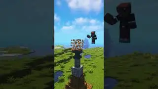 Building a Mine Crane | Minecraft #shorts #minecraft