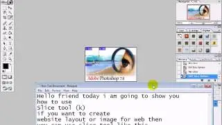 Slice tool Adobe photoshop 7 0   YouTube