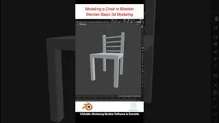 Modeling a Chair in Blender | Blender Basic 3d Modeling #chair3dmodeling #blendershorts #CADable