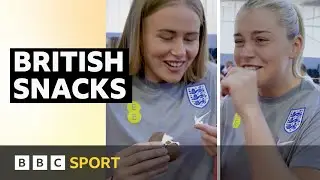 Englands Lionesses try obscure British snacks | BBC Sport