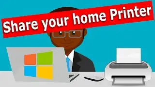 How to share a printer in Windows 10 on your home network. Step by Step