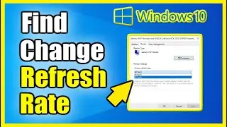 How to FIND and Change Monitors Refresh Rate (Hz) on Windows 10 (Fast Method!)