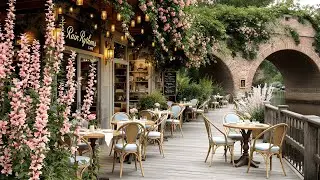 Morning Spring Jazz 🌸 Gentle Jazz Music at Cozy Spring Coffee Shop Ambience for Mood Booster, Study