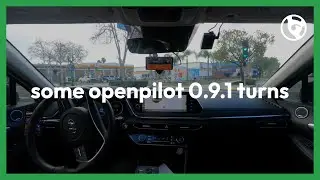 some openpilot 0.9.1 turns