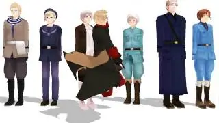 MMD Hetalia everybody do the flop