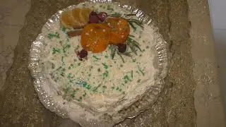 ПРАЗДНИЧНЫЙ  ТОРТ С ХУРМОЙ /HOLIDAY CAKE WITH PERSIMMON/