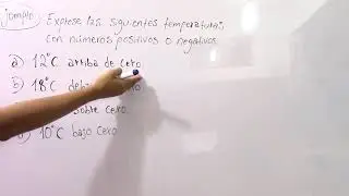 Video3 - 7moGrado: Números enteros positivos y negativos (Termperaturas)