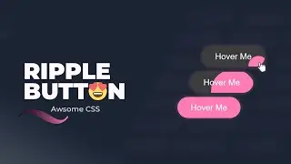 Ripple Style Filling Button Hover Animation with Html CSS & JavaScript | CSS and JavaScript Tutorial