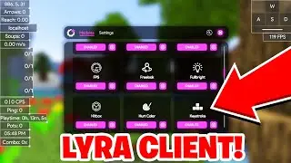 LYRA CLIENT For MCPE! 1.20+ | ZOOM, FREELOOK, FPS COUNTER, FULLBRIGHT, HITBOX! (Minecraft Bedrock)