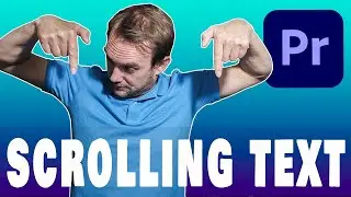 How to create HORIZONTAL SCROLLING TEXT - PREMIERE PRO Tutorial 2022