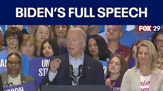 FULL SPEECH: President Biden speaks at Labor Day campaign event in Pittsburgh