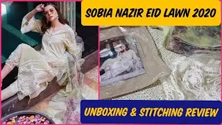 SOBIA Nazir Lawn Eid Collection 2020 | UnBoxing & Stitching Review | Design 8B