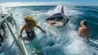 100 SCARIEST Shark Encounters of The Year (2024)