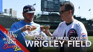 The Chicago Cubs And Jennifer Hudson Welcome Stephen Colbert To Wrigley Field