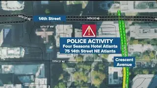 Midtown Atlanta road detours after shots fired at Four Seasons