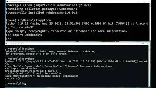 webdomains install with pip