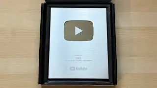 YouTube New Silver Play Button Unboxing