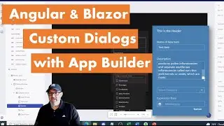 Design and Customize Dialogs in App Builder for Angular & Blazor