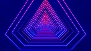 Abstract Neon Lights Animated VJ Loop Background Video - neon lines Copyright free Motion VJ Loop