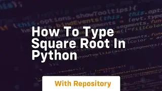 how to type square root in python