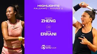 Zheng Qinwen vs. Sara Errani | 2024 Palermo Round 1 | WTA Match Highlights