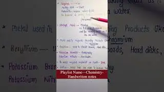 Facts about Metals || Chapter 6-- Metals & it's compounds || Lec.33 (last part)|| General Science