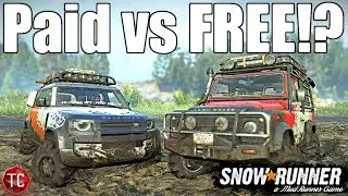 SnowRunner: Paid vs FREE! Is The NEW Land Rover DLC WORTH $5.99!?