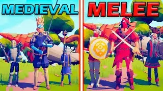 MIDDLE AGE vs MELEE UNITS - Totally Accurate Battle Simulator | TABS