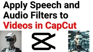 How to Apply Speech and Audio Filters to Videos in CapCut  - Free Video and Audio Editing