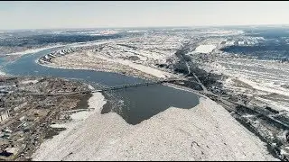 Ледоход на Томи 2019. Томск // 4K