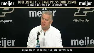 BoilerBall Postgame Press Conference |  vs. Northwestern