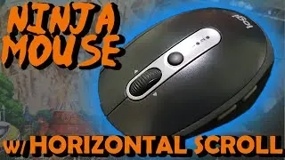 Silent Mouse w/ Horizontal Scroll and Side Buttons | Logitech M90 | 