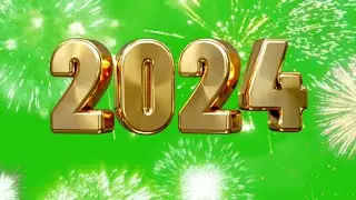 New year 2024 Green Screen video || Welcome 2024