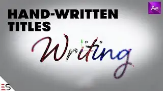 How to write Animated Handwriting Typography in After Effects cc
