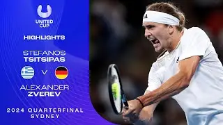 Stefanos Tsitsipas v Alexander Zverev Highlights | United Cup 2024 Quarterfinal