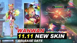 WANWAN 11.11 Skin Flying Swallow RELEASE DATE And Skill Effect | MLBB New Skin November 2023